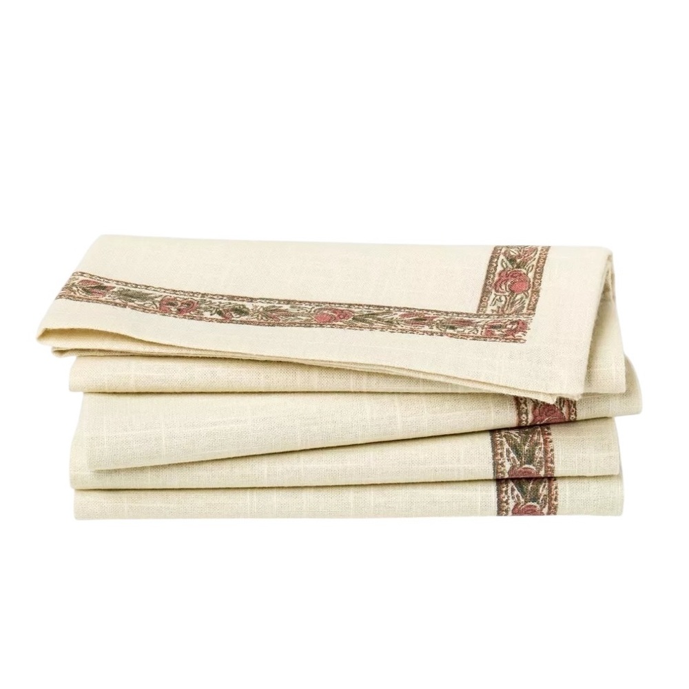 NWT 4pk Floral Napkins - Threshold designed with Studio McGee‎